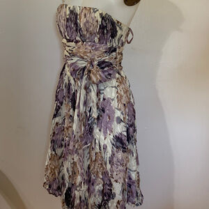 BCBG MAXAZRIA Dress Lavender Silk Chiffon